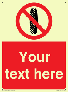 Custom Do Not Change Grinding Wheel Sign